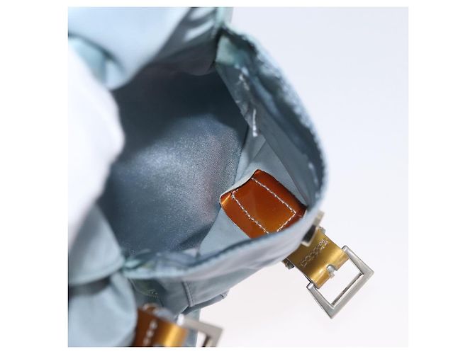 PRADA Backpack Nylon Light Blue Silver Auth 172516 Silvery - view 29