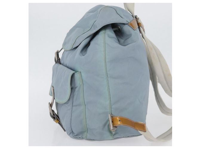 PRADA Backpack Nylon Light Blue Silver Auth 172516 Silvery - view 3
