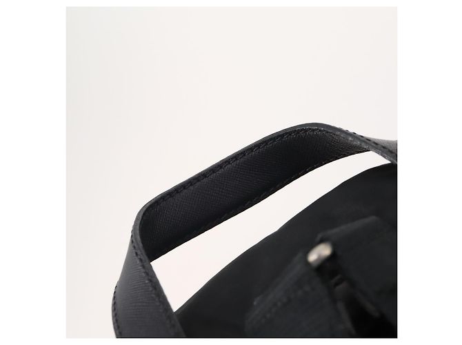 PRADA Backpack Nylon Black Silver Auth bs34099 Silvery - view 14