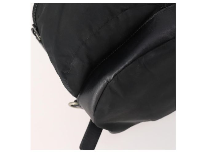 PRADA Backpack Nylon Black Silver Auth bs34099 Silvery - view 17