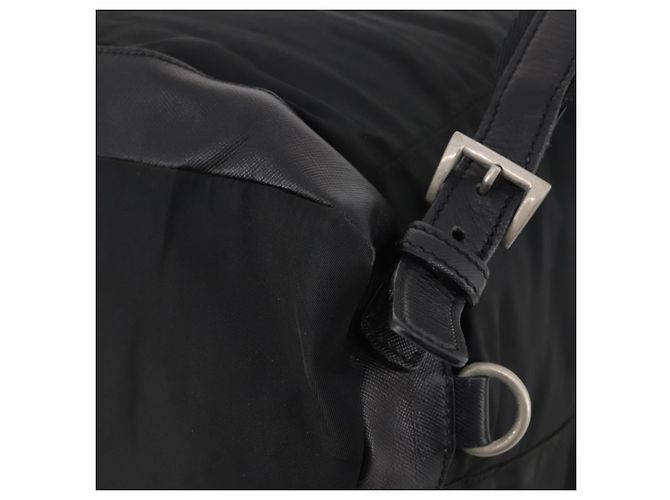 PRADA Backpack Nylon Black Silver Auth bs34099 Silvery - view 18