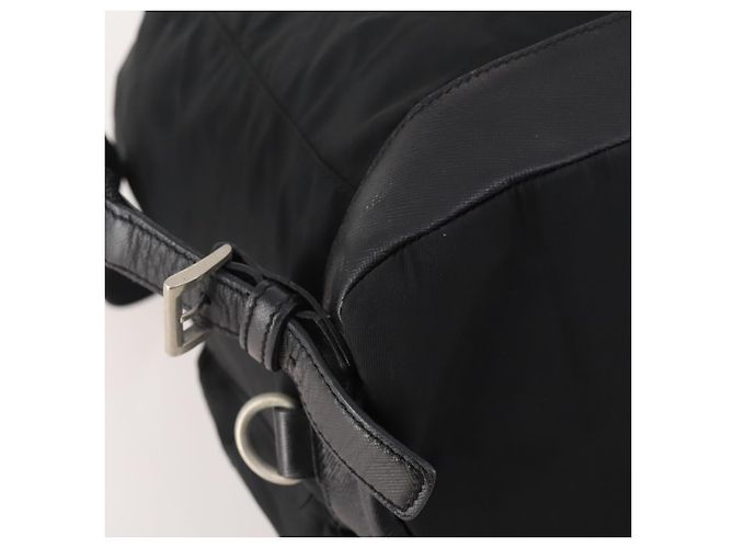 PRADA Backpack Nylon Black Silver Auth bs34099 Silvery - view 19