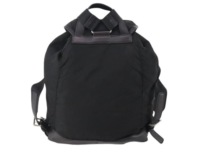 PRADA Backpack Nylon Black Silver Auth bs34099 Silvery - view 2