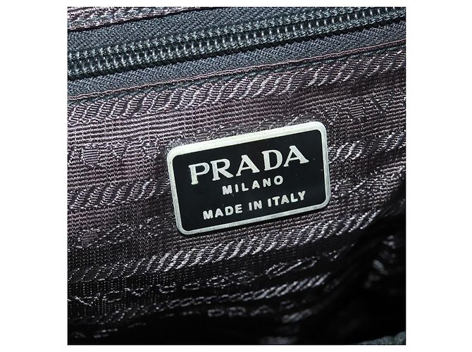 PRADA Backpack Nylon Black Silver Auth bs34099 Silvery - view 26