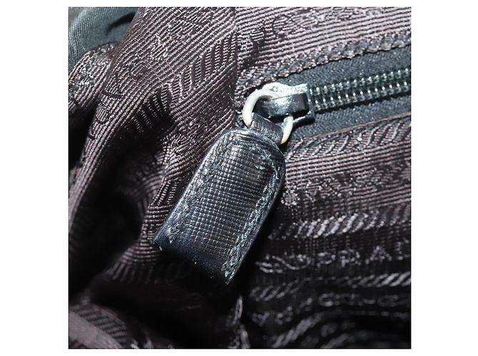 PRADA Backpack Nylon Black Silver Auth bs34099 Silvery - view 27