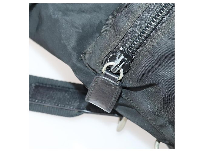PRADA Backpack Nylon Black Silver Auth bs34099 Silvery - view 29