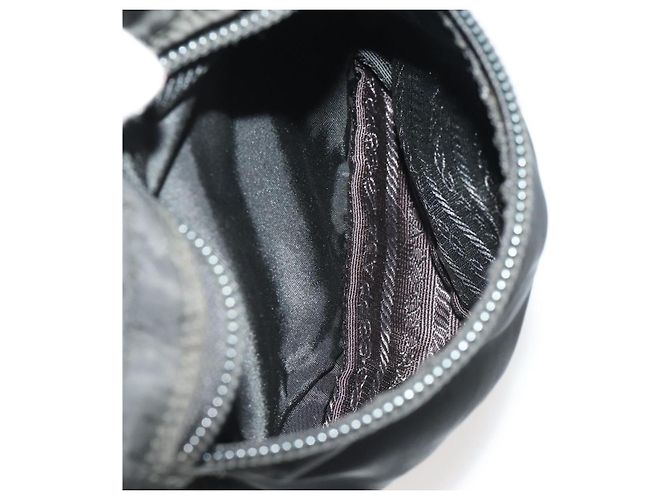 PRADA Backpack Nylon Black Silver Auth bs34099 Silvery - view 30