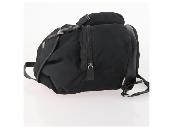 PRADA Backpack Nylon Black Silver Auth bs34099 Silvery - view 4