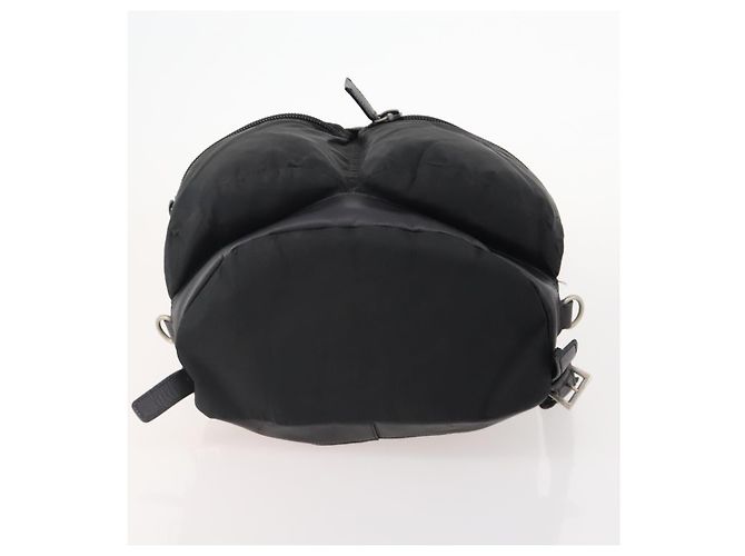 PRADA Backpack Nylon Black Silver Auth bs34099 Silvery - view 5
