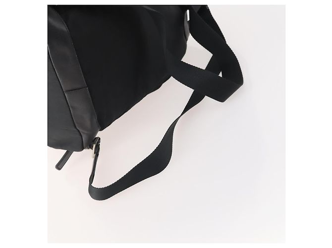 PRADA Backpack Nylon Black Silver Auth bs34099 Silvery - view 8