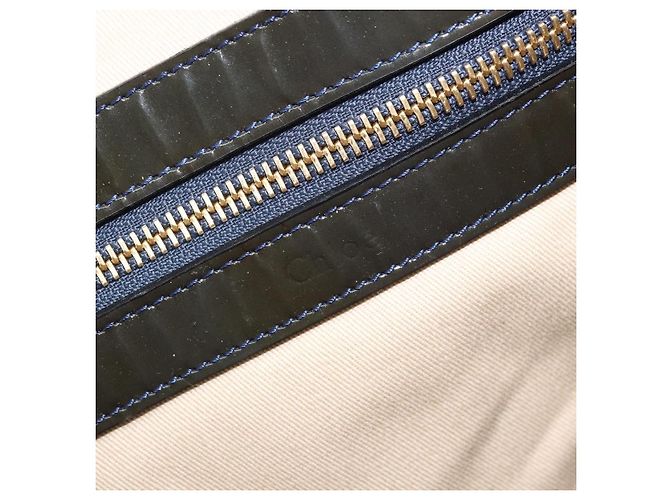 Chloé Borsa a mano Chloe in pelle verniciata khaki oro Auth hk3611 D'oro Cachi - vista 16