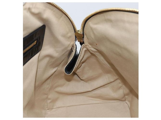 Chloé Borsa a mano Chloe in pelle verniciata khaki oro Auth hk3611 D'oro Cachi - vista 18