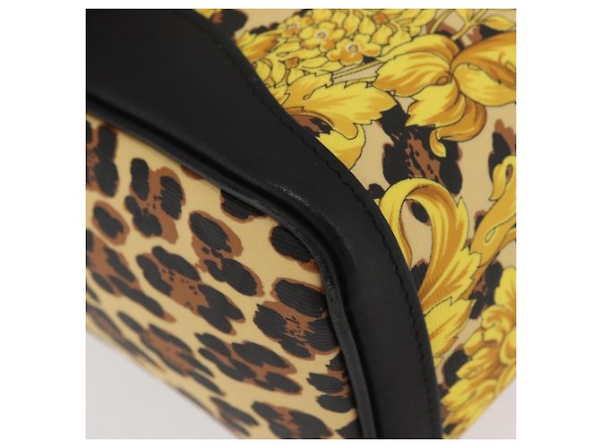 Borsa Vanity Gianni Versace in PVC giallo oro Auth BA11862 D'oro - vista 11