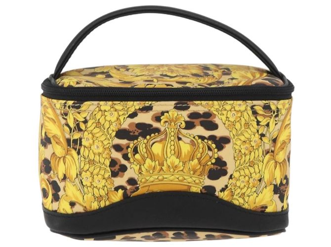 Borsa Vanity Gianni Versace in PVC giallo oro Auth BA11862 D'oro - vista 2