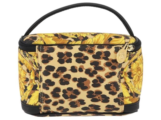 Borsa Vanity Gianni Versace in PVC giallo oro Auth BA11862 D'oro - vista 3