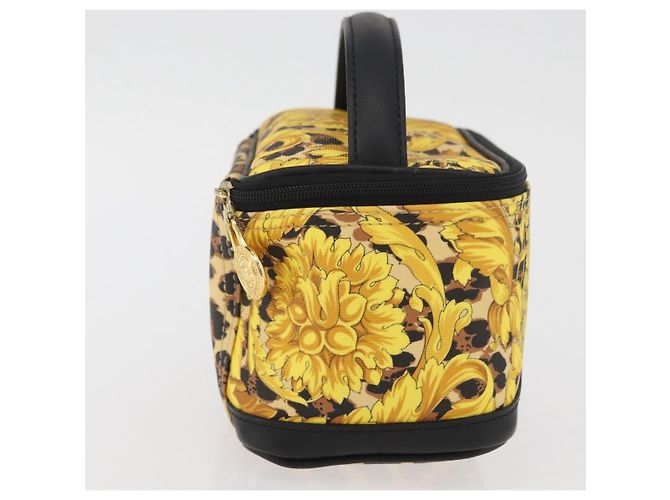 Borsa Vanity Gianni Versace in PVC giallo oro Auth BA11862 D'oro - vista 5