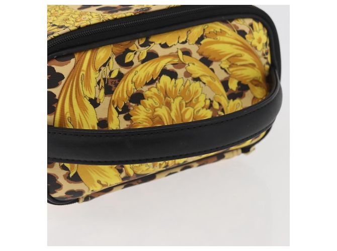 Borsa Vanity Gianni Versace in PVC giallo oro Auth BA11862 D'oro - vista 7