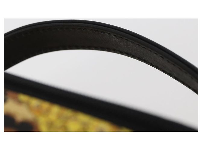 Borsa Vanity Gianni Versace in PVC giallo oro Auth BA11862 D'oro - vista 8