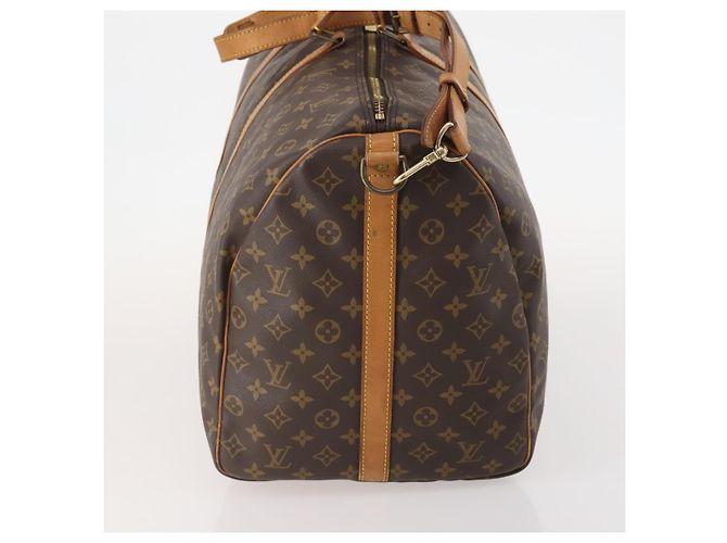 LOUIS VUITTON Borsa Boston Monogram Keepall Bandoulière 60 M41412 LV Auth ep13887 Monogramma - vista 3