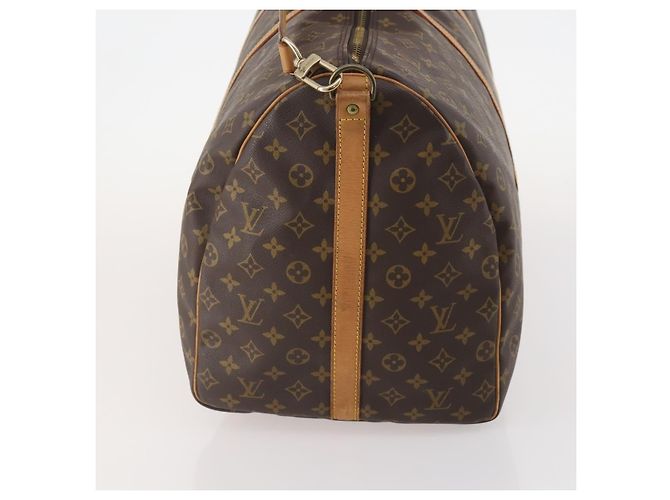 LOUIS VUITTON Borsa Boston Monogram Keepall Bandoulière 60 M41412 LV Auth ep13887 Monogramma - vista 4