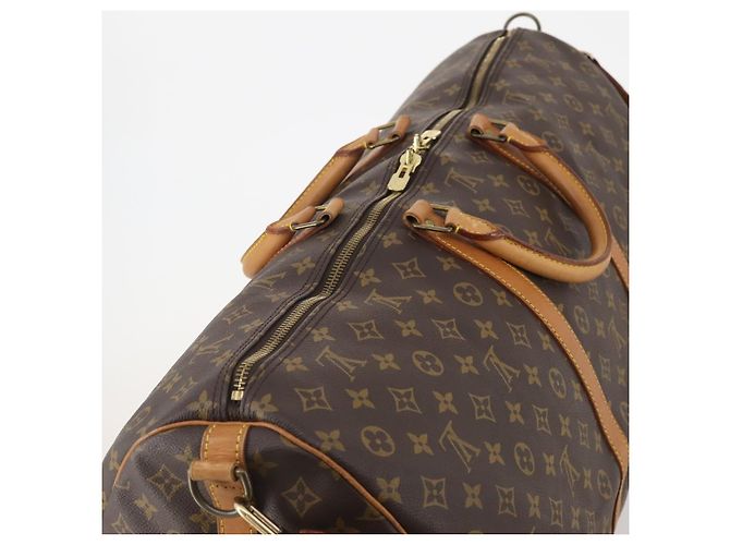LOUIS VUITTON Borsa Boston Monogram Keepall Bandoulière 60 M41412 LV Auth ep13887 Monogramma - vista 6