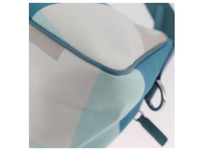 BALLY Borsa a Spalla in Tela Blu Baby Argento Auth am11137A Blu chiaro - vista 17