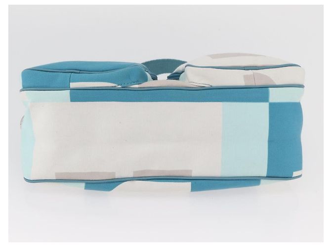 BALLY Borsa a Spalla in Tela Blu Baby Argento Auth am11137A Blu chiaro - vista 5