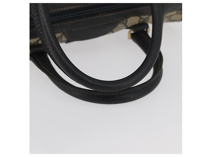 Gucci Borsa Boston GG Supreme in PVC Navy Gold Auth BAZ551 D'oro Blu navy - vista 7