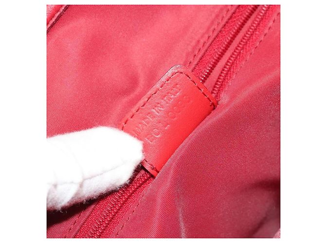 Christian Dior Trotter Canvas Tote Bag Rot Silber Auth ka3572 - Ansicht 22