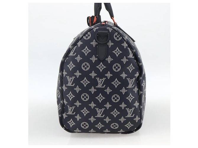 LOUIS VUITTON Borsa Keepall Bandoulière 50 Ink Up Side Down M43684 Auth BA11968SAM Monogramma - vista 4