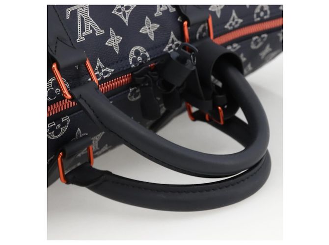 LOUIS VUITTON Borsa Keepall Bandoulière 50 Ink Up Side Down M43684 Auth BA11968SAM Monogramma - vista 7