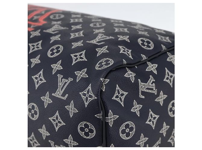 LOUIS VUITTON Borsa Keepall Bandoulière 50 Ink Up Side Down M43684 Auth BA11968SAM Monogramma - vista 9