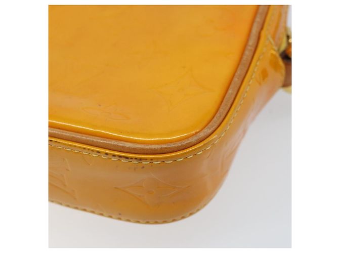 LOUIS VUITTON Borsa a spalla Monogram Vernis Christie PM Gialla M91110 Auth ka3499 Giallo - vista 16