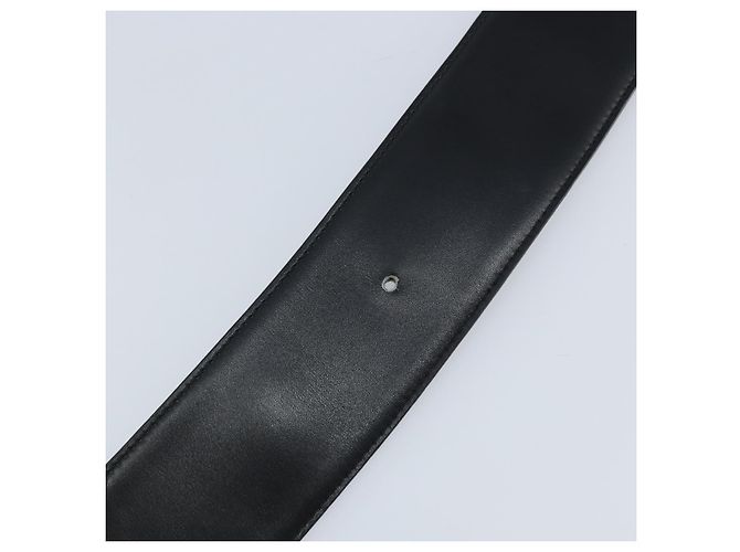 CINTURA CÉLINE Circle Pelle 34,3" Nero Oro Auth BAZ290A D'oro - vista 10