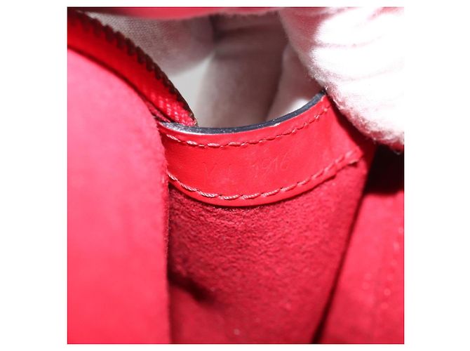 LOUIS VUITTON Borsa a Spalla Epi Lussac Rossa M52287 LV Auth BA11811 Rosso - vista 12