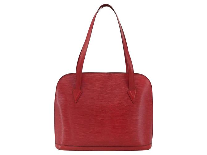 LOUIS VUITTON Borsa a Spalla Epi Lussac Rossa M52287 LV Auth BA11811 Rosso - vista 13