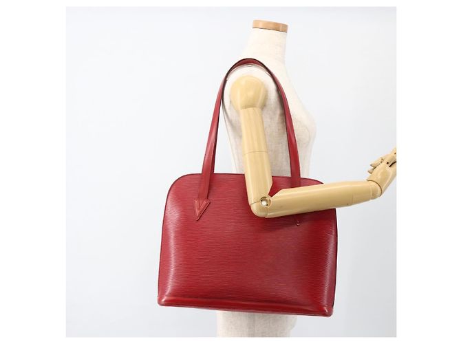 LOUIS VUITTON Borsa a Spalla Epi Lussac Rossa M52287 LV Auth BA11811 Rosso - vista 24