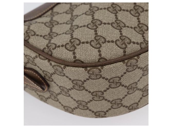 Borsa Sherry Line GG Supreme Web di GUCCI in PVC beige e oro 001 084 4001 Auth ki6580 D'oro - vista 12