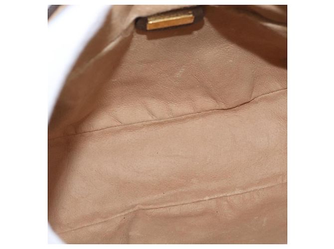 Borsa Sherry Line GG Supreme Web di GUCCI in PVC beige e oro 001 084 4001 Auth ki6580 D'oro - vista 17