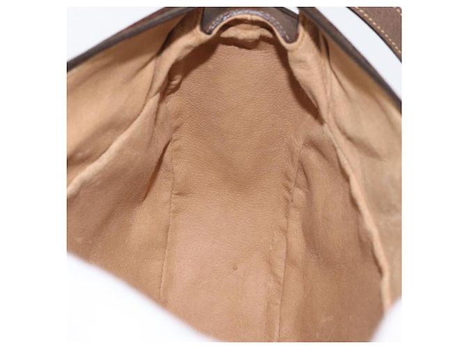 Borsa Sherry Line GG Supreme Web di GUCCI in PVC beige e oro 001 084 4001 Auth ki6580 D'oro - vista 18