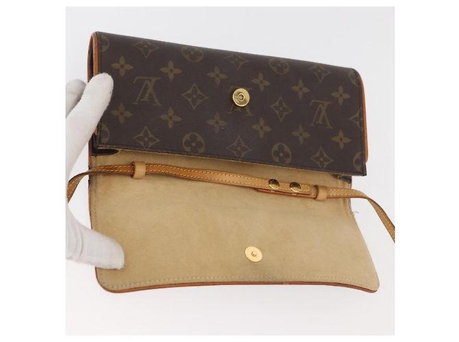 LOUIS VUITTON Monogram Pochette Twin GM Shoulder Bag M51852 LV Auth ka3602 - view 10