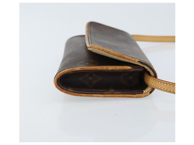 LOUIS VUITTON Monogram Pochette Twin PM Bolsa de Hombro M51854 LV Auth ka3535 Monograma - vista 3