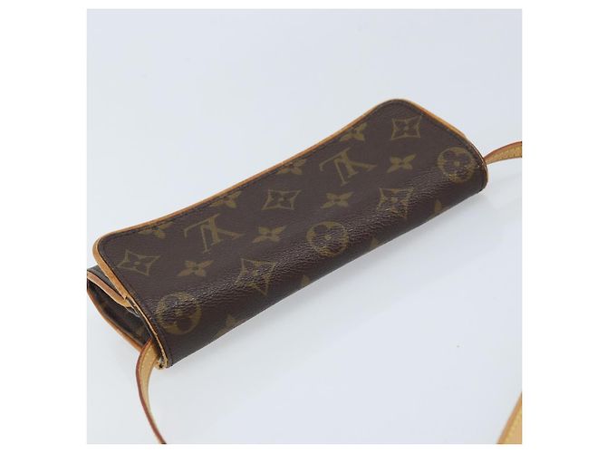 LOUIS VUITTON Monogram Pochette Twin PM Bolsa de Hombro M51854 LV Auth ka3535 Monograma - vista 6