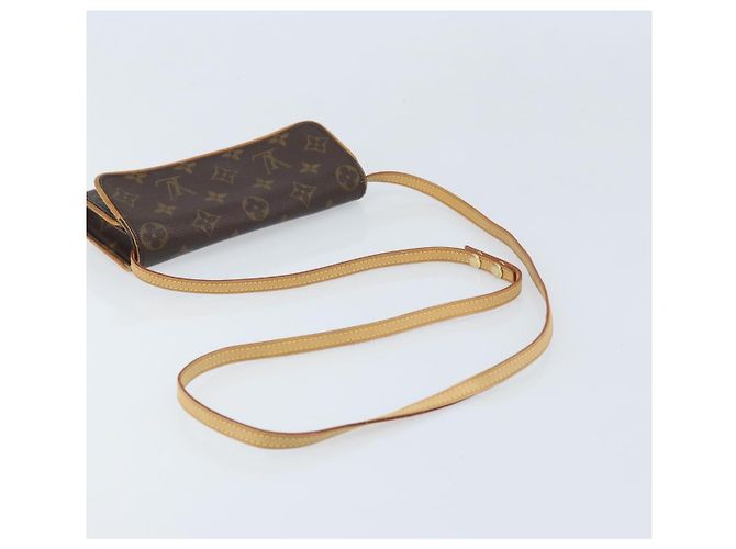 LOUIS VUITTON Monogram Pochette Twin PM Bolsa de Hombro M51854 LV Auth ka3535 Monograma - vista 7