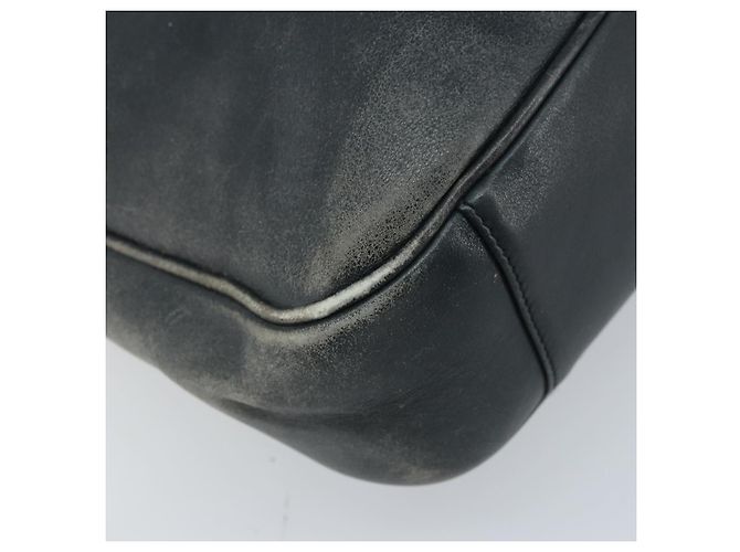 Borsa a Spalla in Pelle Gucci Bamboo 2way Nera Oro 001 3444 1038 Auth 174578 Nero D'oro - vista 15
