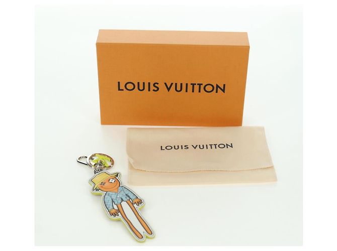 LOUIS VUITTON Monogram Portachiavi LV Scarecrow Charm Giallo MP2922 Auth BAZ470M Monogramma - vista 12