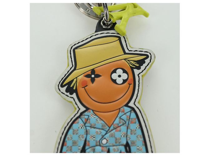 LOUIS VUITTON Monogram Portachiavi LV Scarecrow Charm Giallo MP2922 Auth BAZ470M Monogramma - vista 4