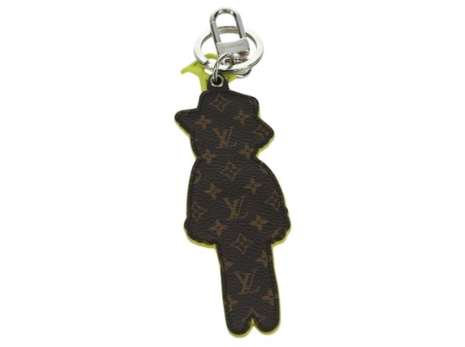 LOUIS VUITTON Monogram Portachiavi LV Scarecrow Charm Giallo MP2922 Auth BAZ470M Monogramma - vista 6