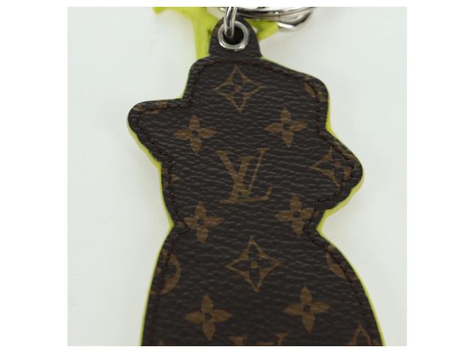 LOUIS VUITTON Monogram Portachiavi LV Scarecrow Charm Giallo MP2922 Auth BAZ470M Monogramma - vista 8