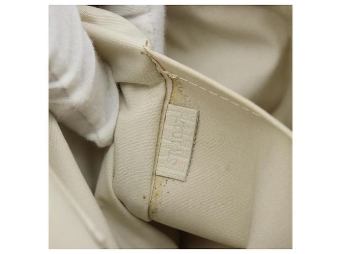 LOUIS VUITTON Mini Lin Croisette Marina PM Borsa Rosa Bianca M95495 LV Auth ARZ743V Bianco - vista 11